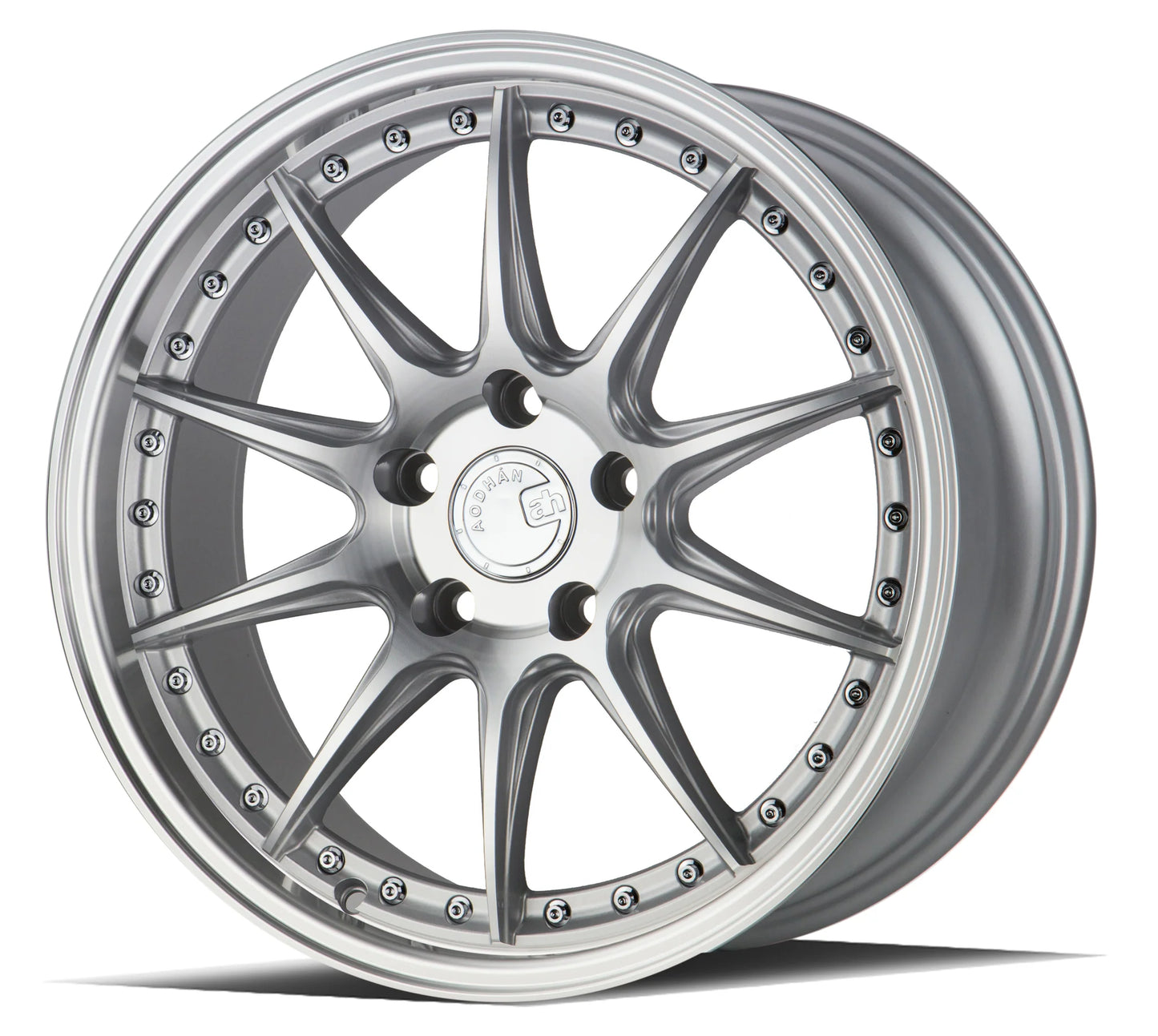 AodHan DS07 Wheel - 5x114.3 18" - Silver w/ Machined Face