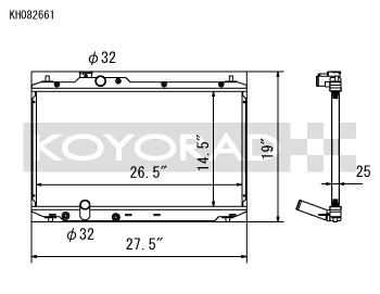 Koyo Aluminum Radiator