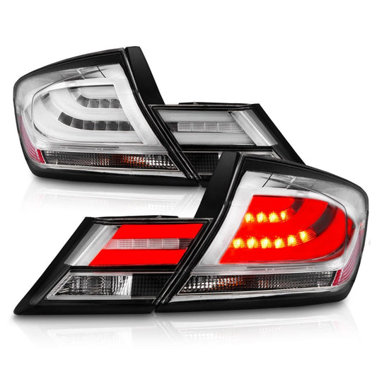 Chrome Housing LED Taillights - 12-15 Honda Civic Sedan